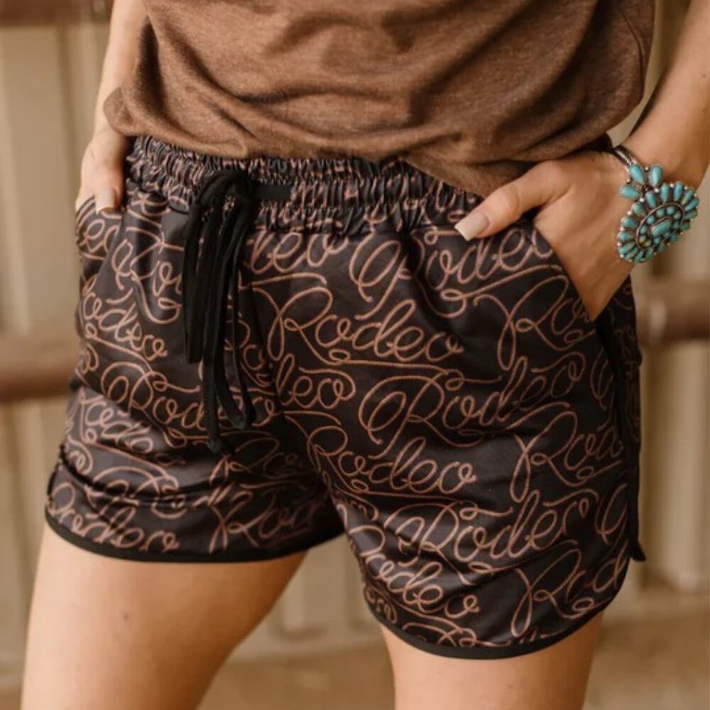 Rodeo Script Athletic Shorts